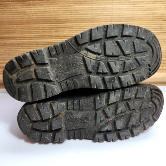 Blundstone Steel Toe Chelsea Boot Size AU 8.5 US 9.5 Oil Resistant Black Leather - Picture 12 of 14